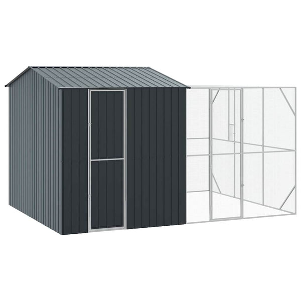 vidaXL Aviary Anthracite 425 x 304 x 247 cm Galvanized Steel