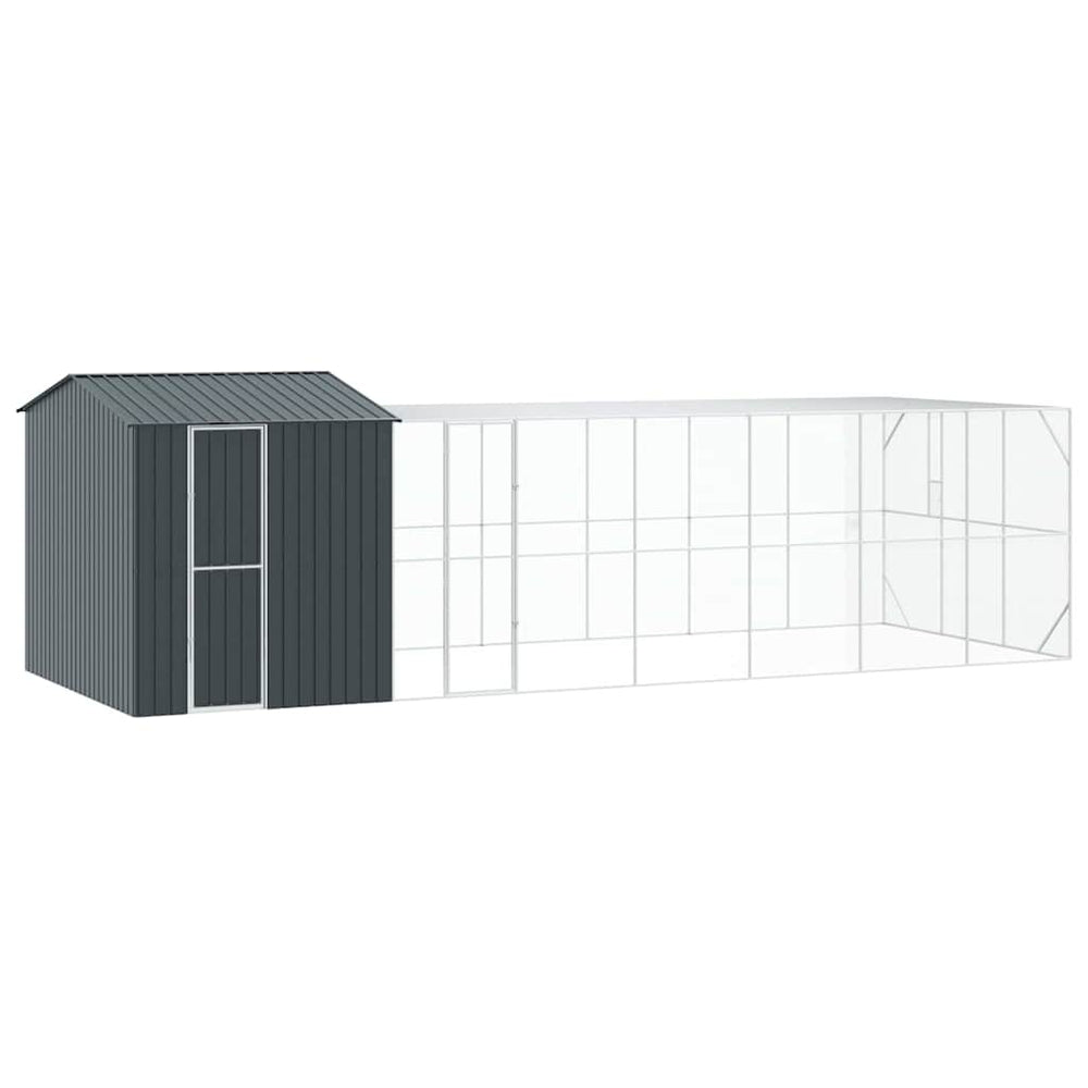 vidaXL Bird Cage Anthracite 845 x 304 x 247 cm Galvanized Steel