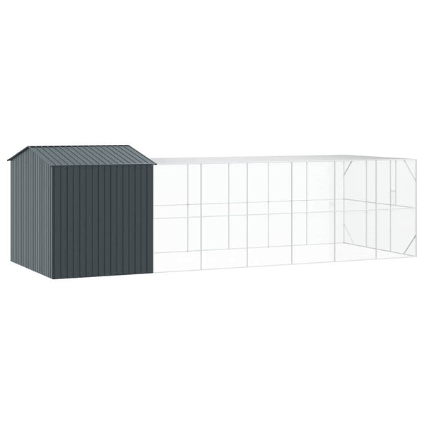 vidaXL Bird Cage Anthracite 845 x 304 x 247 cm Galvanized Steel