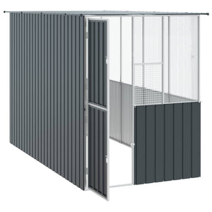 vidaXL Bird Aviary Anthracite 165 x 318 x 200 cm Galvanized Steel