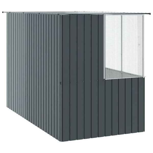 vidaXL Bird Aviary Anthracite 165 x 318 x 200 cm Galvanized Steel