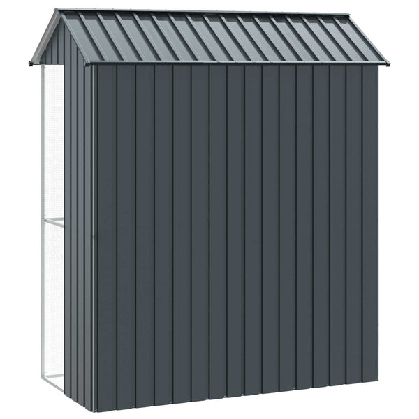 vidaXL Bird Cage Anthracite 215 x 110 x 247 cm Galvanized Steel