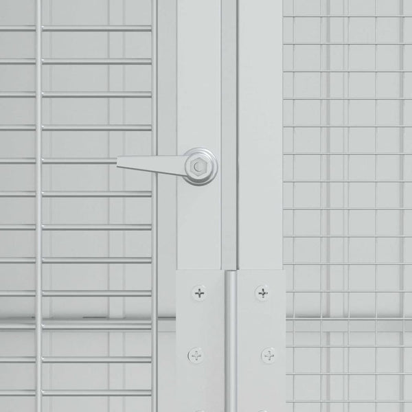vidaXL Bird Aviary Grey 215 x 310 x 247 cm Galvanised Steel