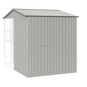 vidaXL Bird Aviary Grey 215 x 310 x 247 cm Galvanised Steel