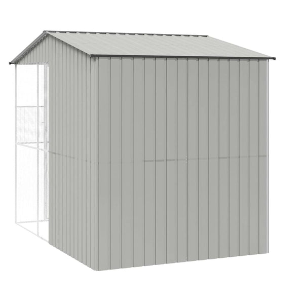 vidaXL Bird Aviary Grey 215 x 310 x 247 cm Galvanised Steel