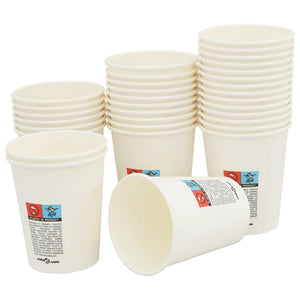 vidaXL Paper Cups with Lids 1000 pcs 8oz 200ml