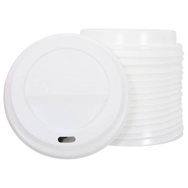 vidaXL Paper Cups with Lids 1000 pcs. 12oz 300ml