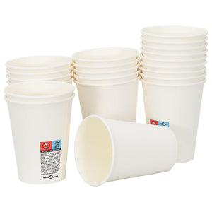 vidaXL Paper Cups with Lids 1000 pcs. 12oz 300ml