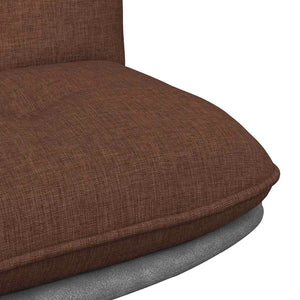 vidaXL Swivel Office Chair Brown Fabric