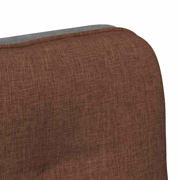 vidaXL Swivel Office Chair Brown Fabric