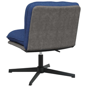 vidaXL Swivel Office Chair Blue Fabric