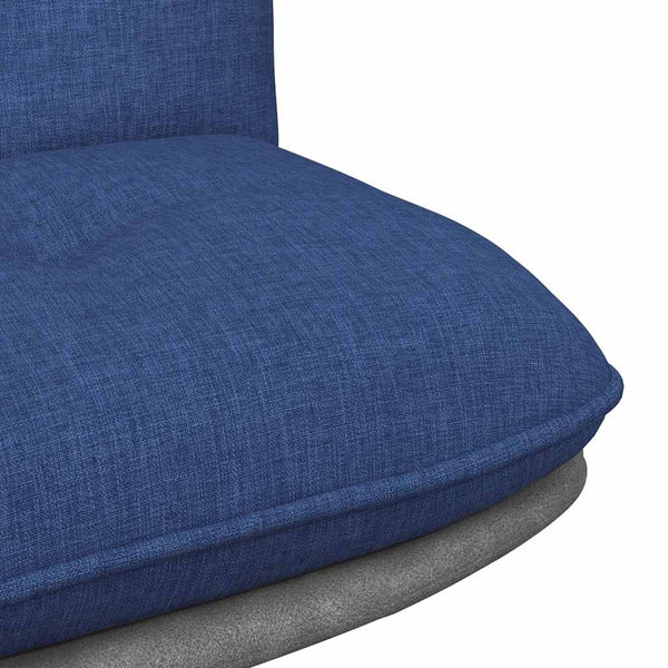 vidaXL Swivel Office Chair Blue Fabric