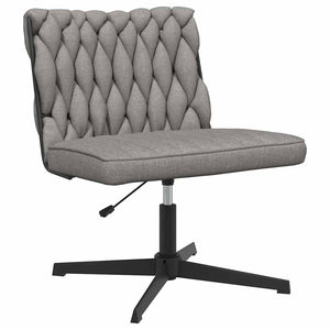 vidaXL Swivel Office Chair Light Gray Fabric