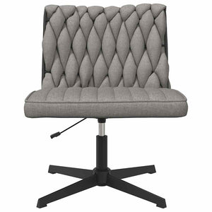 vidaXL Swivel Office Chair Light Gray Fabric