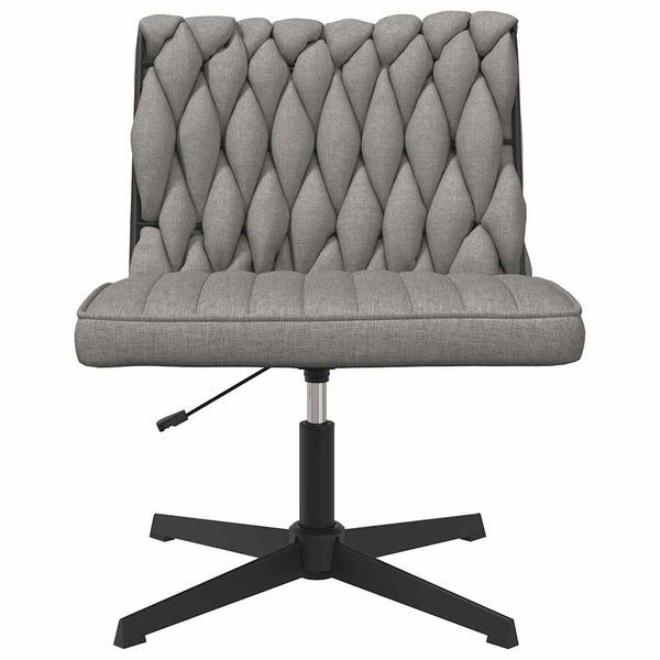 vidaXL Swivel Office Chair Light Gray Fabric