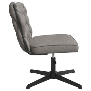 vidaXL Swivel Office Chair Light Gray Fabric