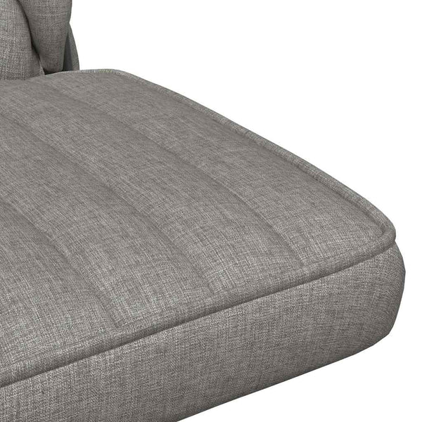 vidaXL Swivel Office Chair Light Gray Fabric