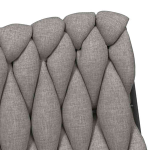 vidaXL Swivel Office Chair Light Gray Fabric