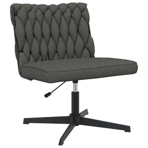 vidaXL Swivel Office Chair Dark Grey Fabric