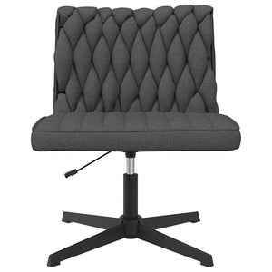 vidaXL Swivel Office Chair Dark Grey Fabric
