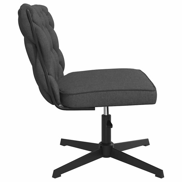 vidaXL Swivel Office Chair Dark Grey Fabric