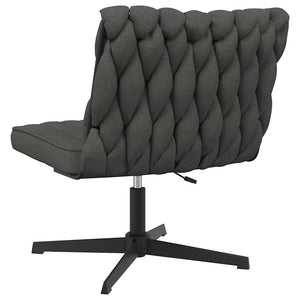 vidaXL Swivel Office Chair Dark Grey Fabric