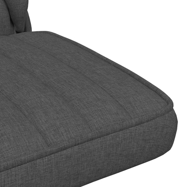 vidaXL Swivel Office Chair Dark Grey Fabric