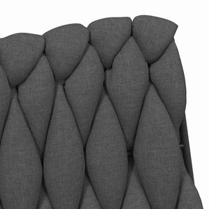 vidaXL Swivel Office Chair Dark Grey Fabric