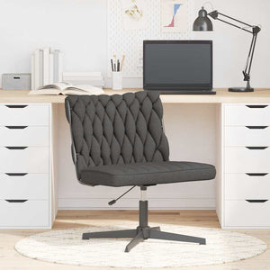 vidaXL Swivel Office Chair Dark Grey Fabric