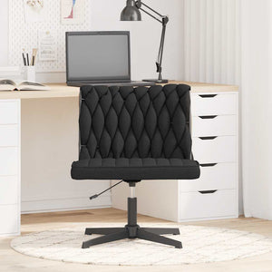 vidaXL Swivel Office Chair Black Fabric
