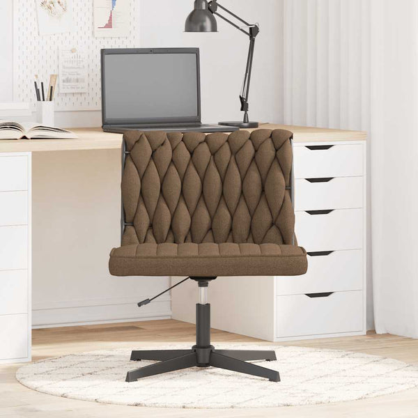 vidaXL Swivel Office Chair Taupe Fabric