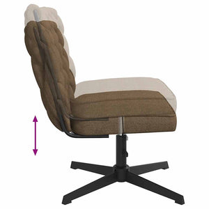 vidaXL Swivel Office Chair Taupe Fabric