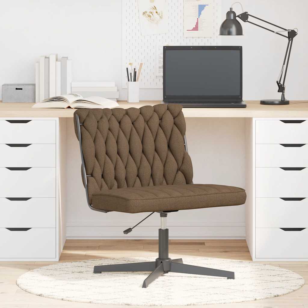 vidaXL Swivel Office Chair Taupe Fabric