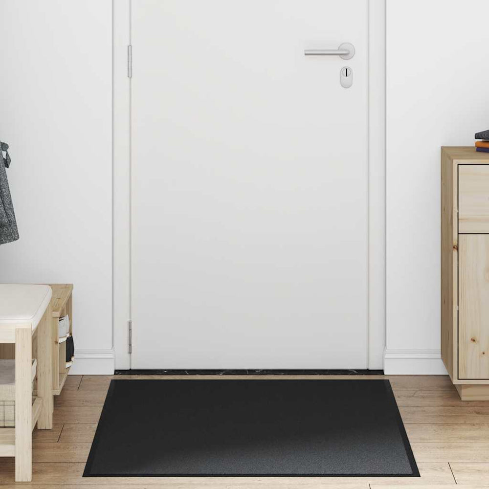 vidaXL Doormat 80x120 cm Black