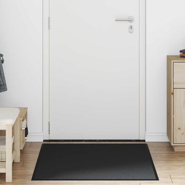vidaXL Doormat 80x120 cm Black