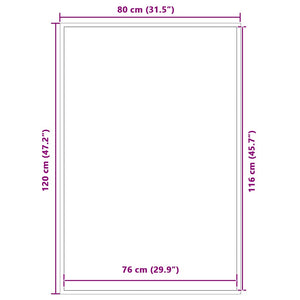 vidaXL Door Mat Brown 80x120 cm