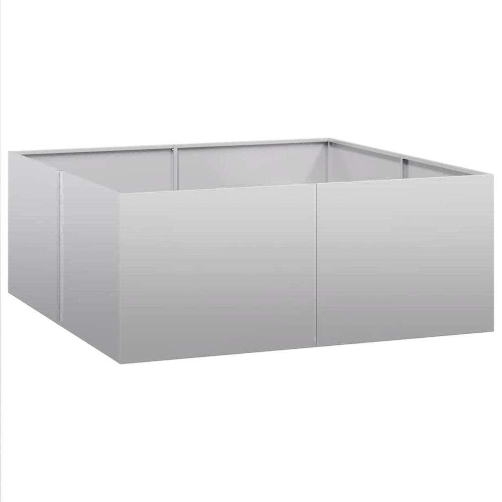 vidaXL Raised Garden Bed 100x100x40 cm Galvanized Steel