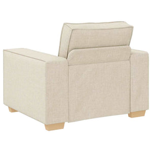 vidaXL Sofa Set 3 pcs Beige 220 x 80 x 84 cm Linen Blend Fabric