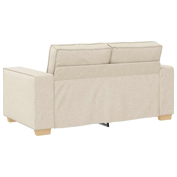 vidaXL Sofa Set 3 pcs Beige 220 x 80 x 84 cm Linen Blend Fabric