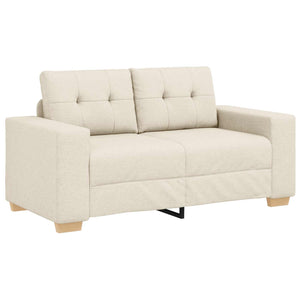 vidaXL 3-Piece Sofa Beige 221 x 80 x 80 cm Linen Blend Fabric