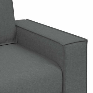 vidaXL 3-Seater Sofa Dark Grey 220 x 80 x 84 cm Linen Blend