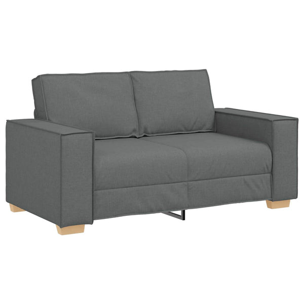 vidaXL 3-Seater Sofa Dark Grey 220 x 80 x 84 cm Linen Blend