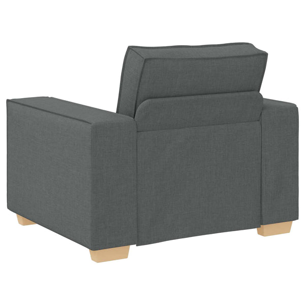 vidaXL 3-Seater Sofa Dark Grey 220 x 80 x 84 cm Linen Blend