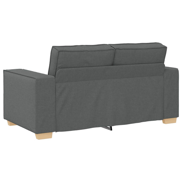 vidaXL 3-Seater Sofa Dark Grey 220 x 80 x 84 cm Linen Blend