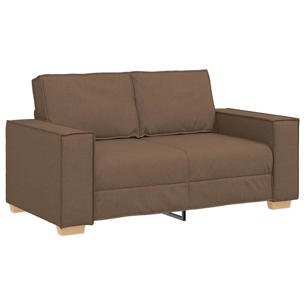 vidaXL 3-Piece Sofa Brown 220 x 80 x 84 cm Linen Blend Fabric