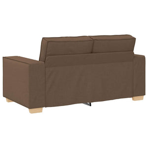 vidaXL 3-Piece Sofa Brown 220 x 80 x 84 cm Linen Blend Fabric