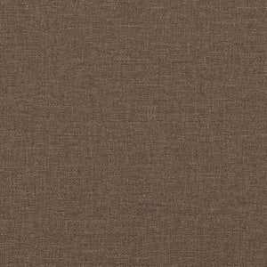 vidaXL 3-Piece Sofa Brown 220 x 80 x 84 cm Linen Blend Fabric