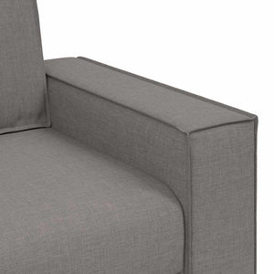 vidaXL Sofa 3 pcs Taupe 220 x 80 x 84 cm Linen Blend Fabric