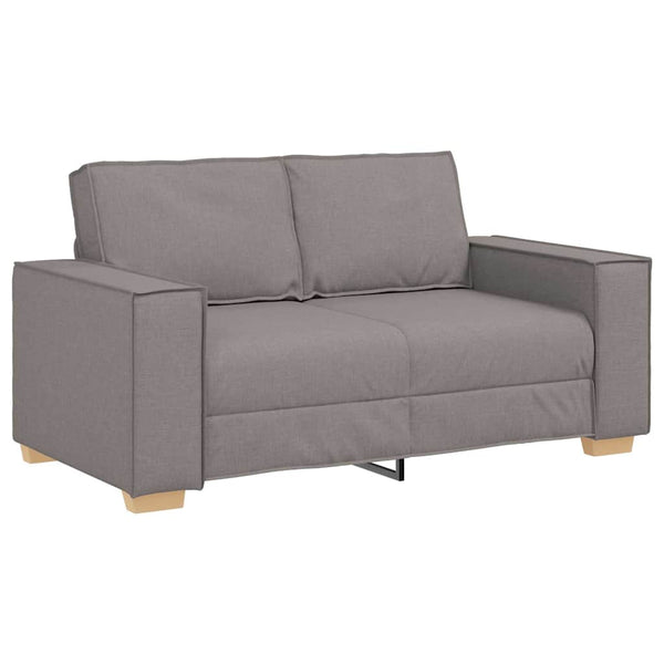 vidaXL Sofa 3 pcs Taupe 220 x 80 x 84 cm Linen Blend Fabric