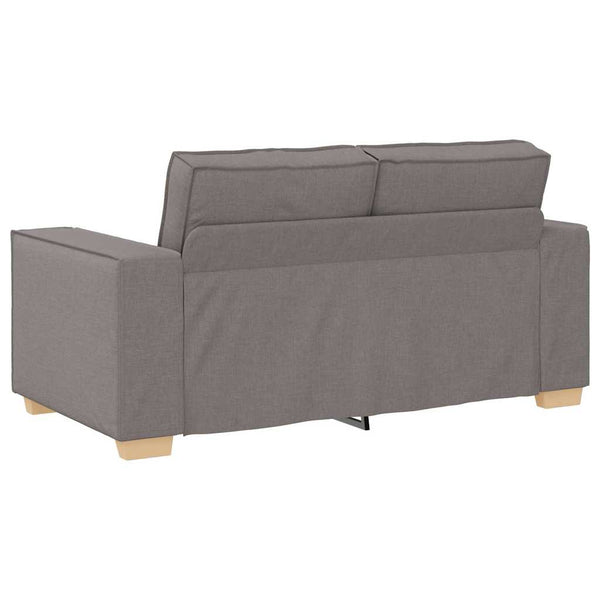 vidaXL Sofa 3 pcs Taupe 220 x 80 x 84 cm Linen Blend Fabric